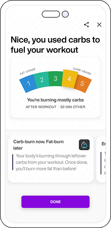 Lumen app phone mockup