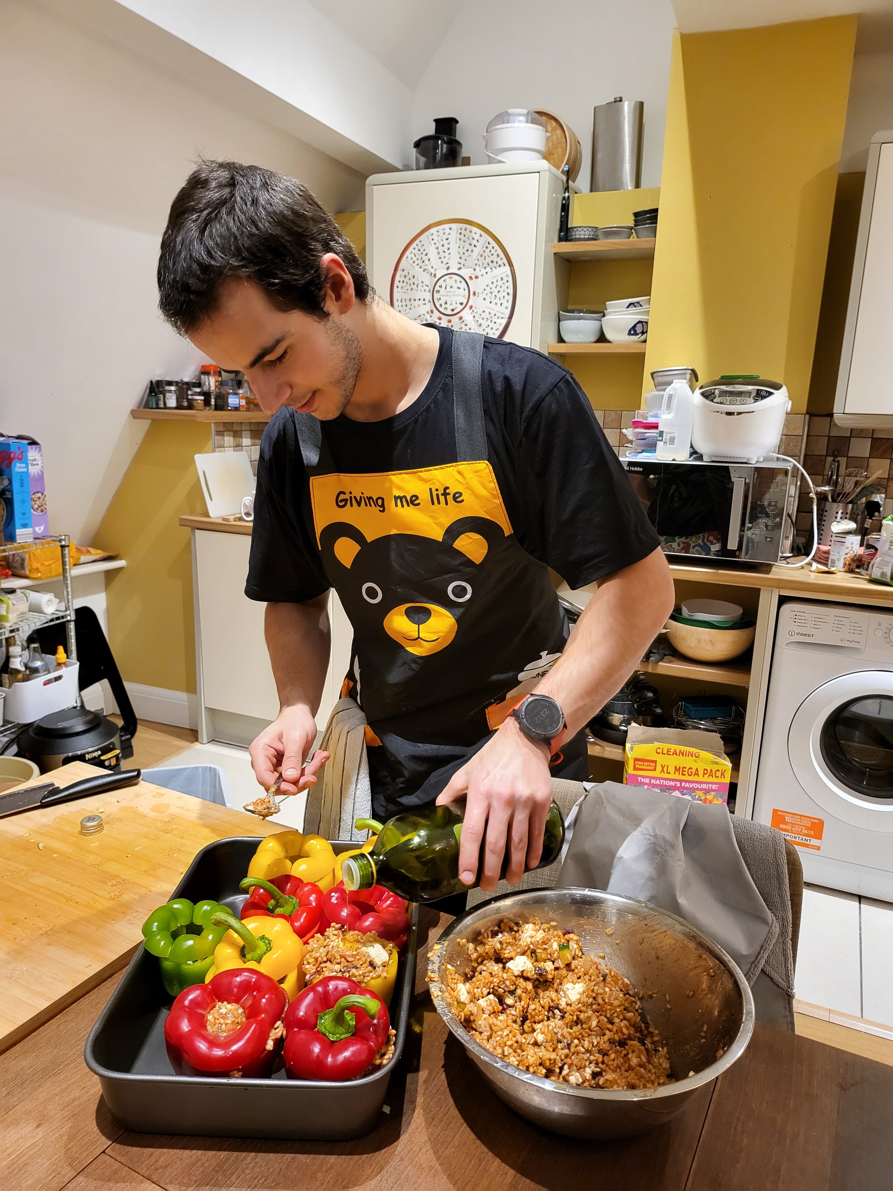Food prep for christmas dinner