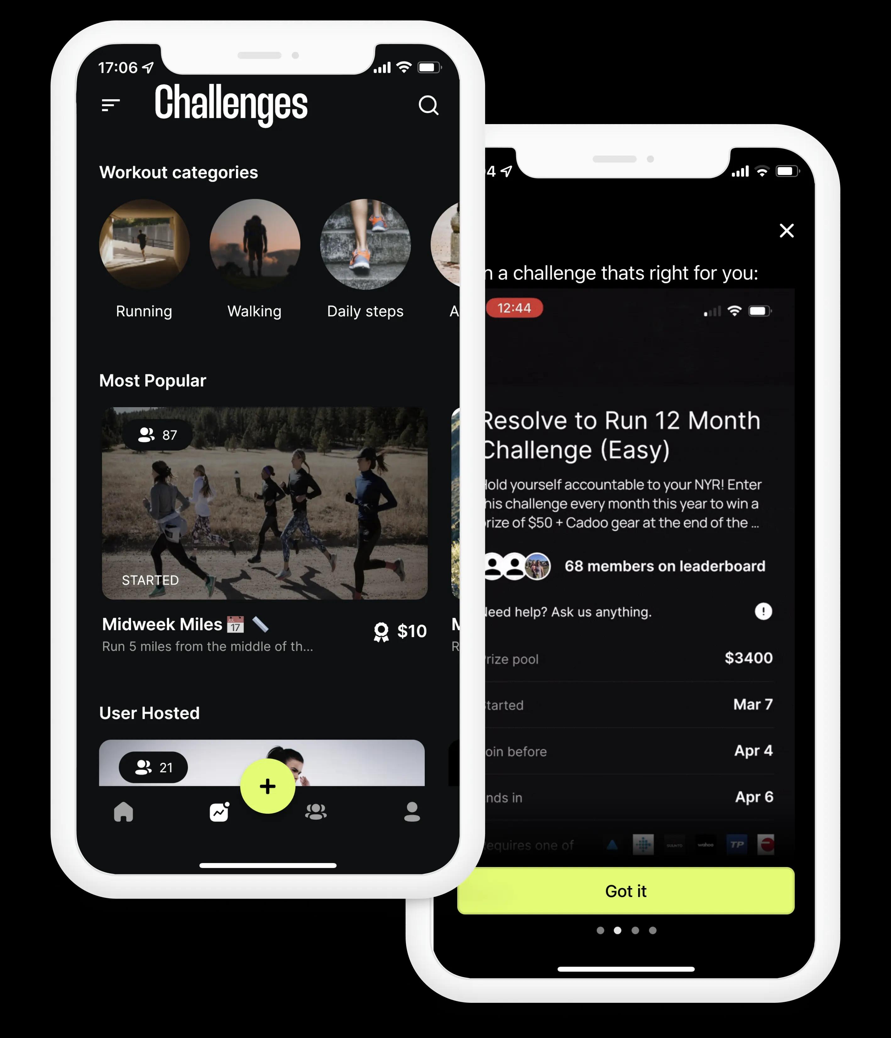 From walking, to running, to pushup challenges - Cadoo uses wearable data to create challenges around the world